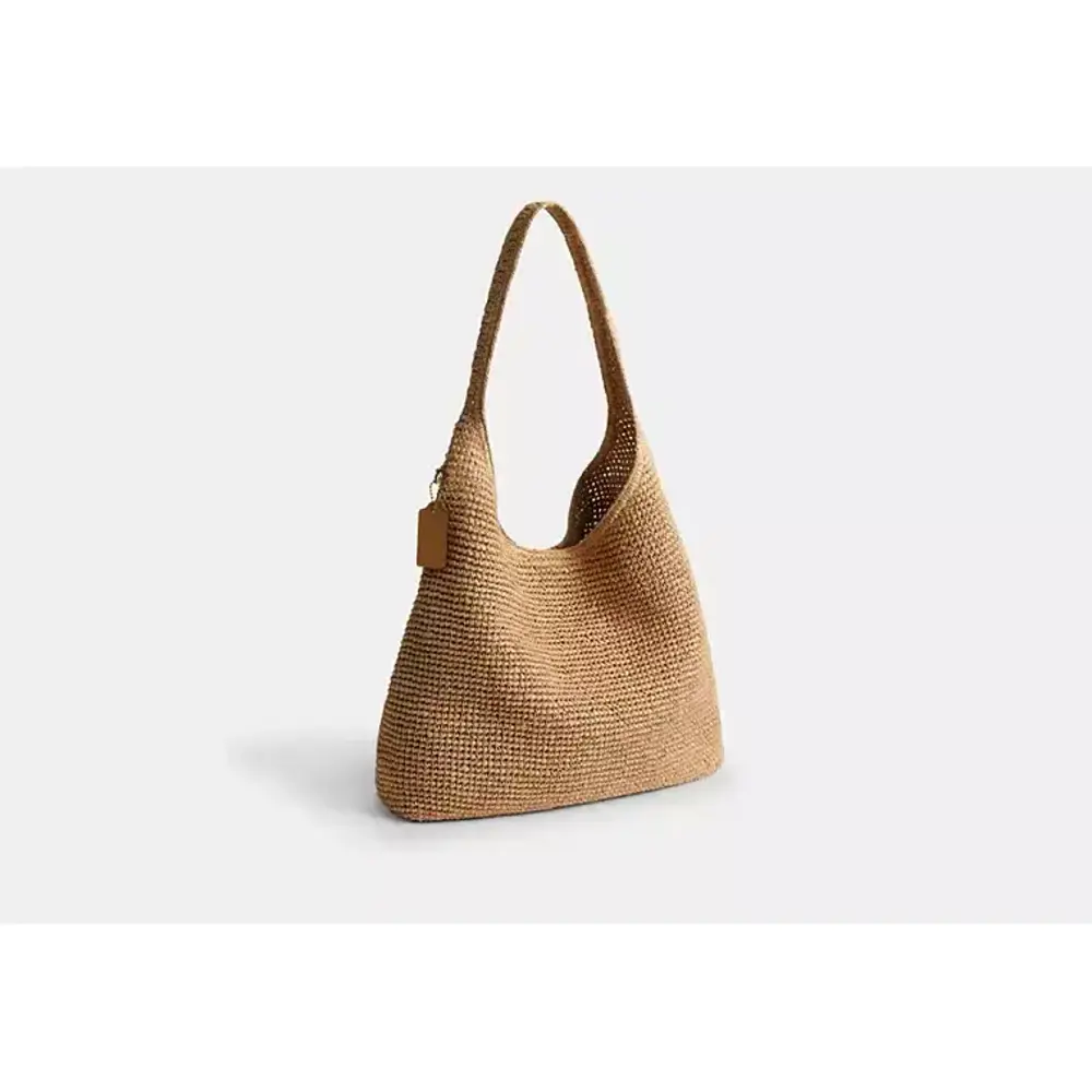 Coach Refined Weave Straw Brooklyn Shoulder Bag 39